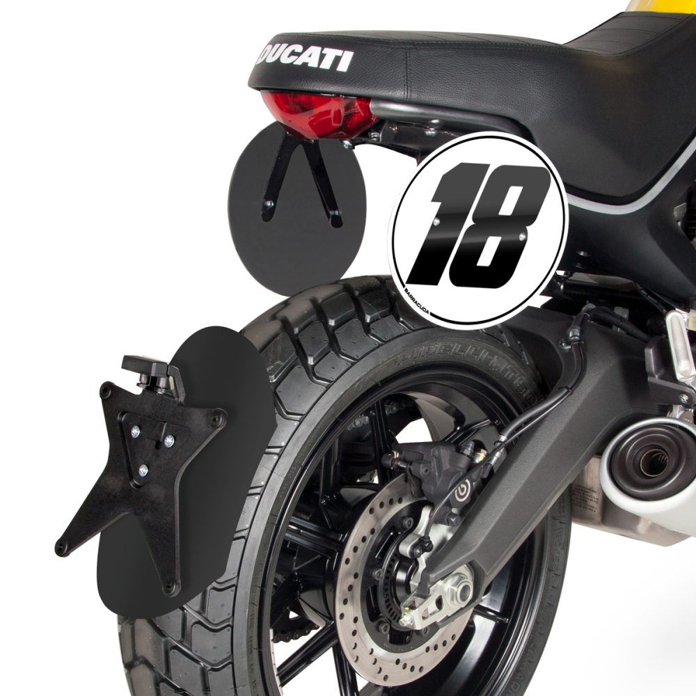 Barracuda Hinterrad-Kotflügel für die Ducati Scrambler